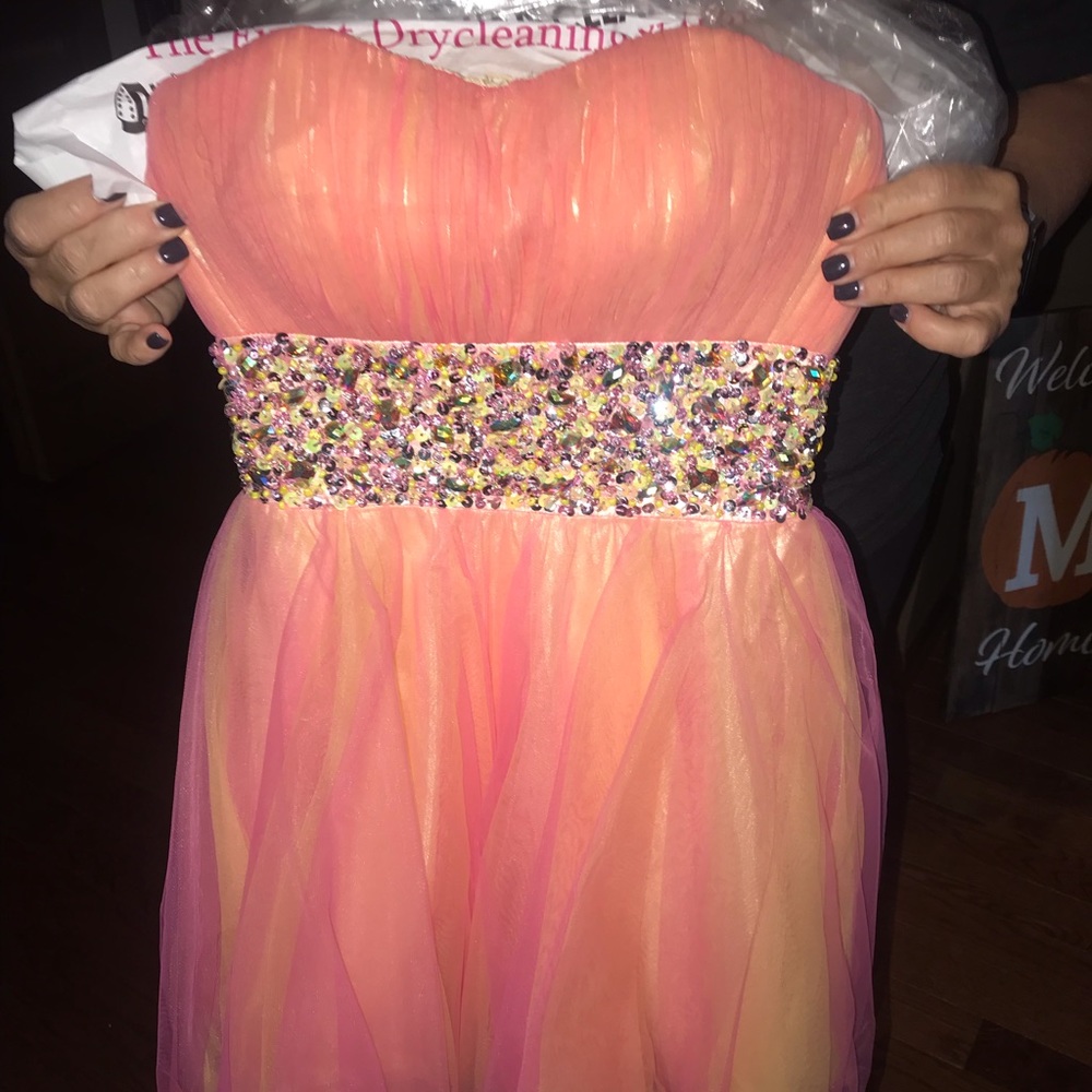 Bright colored dress
